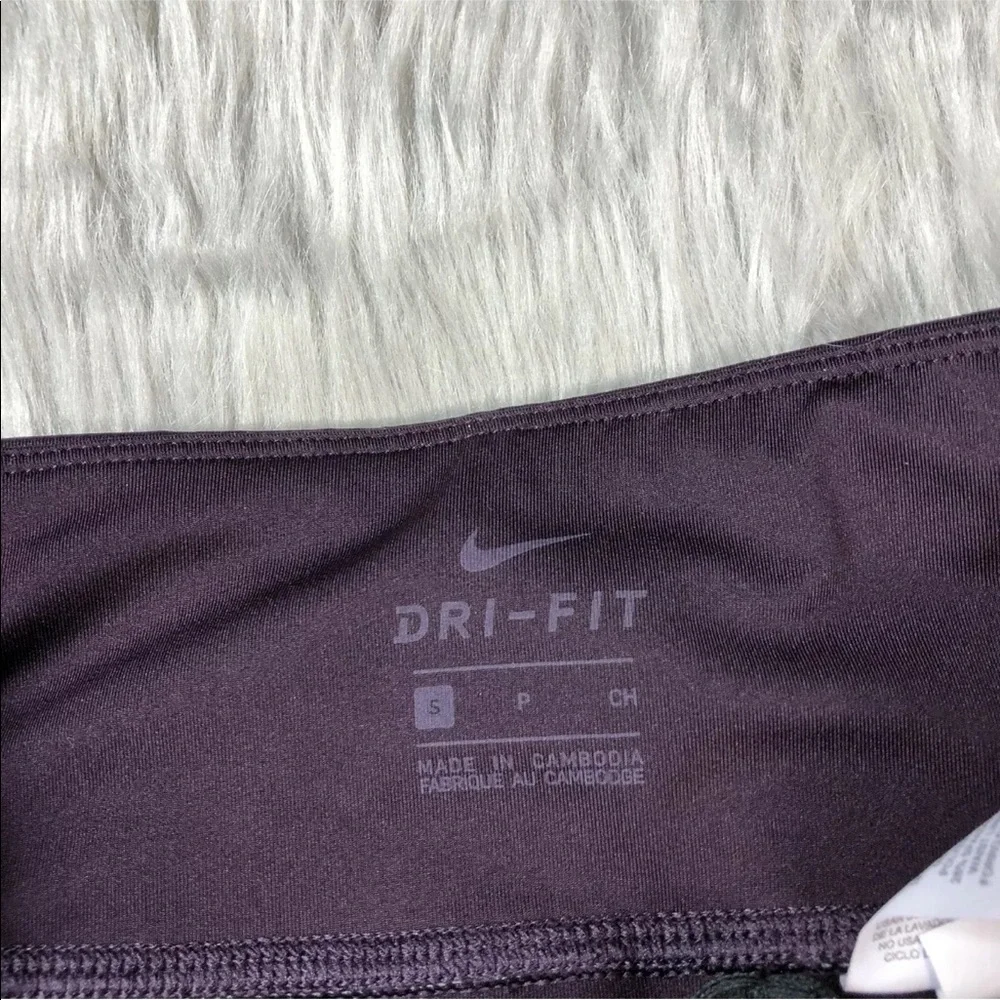 Nike Epic Crop Purple Running Leggings Size Small